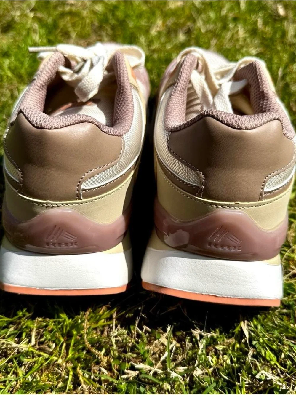 RBX Women's Pink and Cream Retro Runner Sneakers